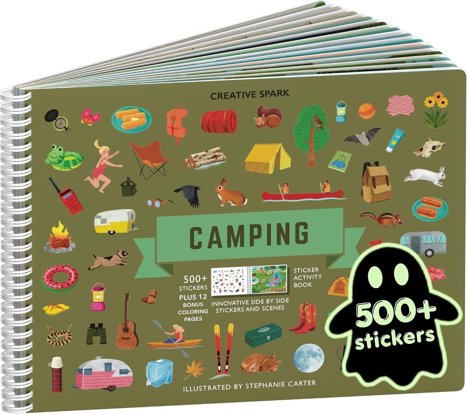 Cupkin Camping Coloring & Sticker Activity Book | 500+ Stickers